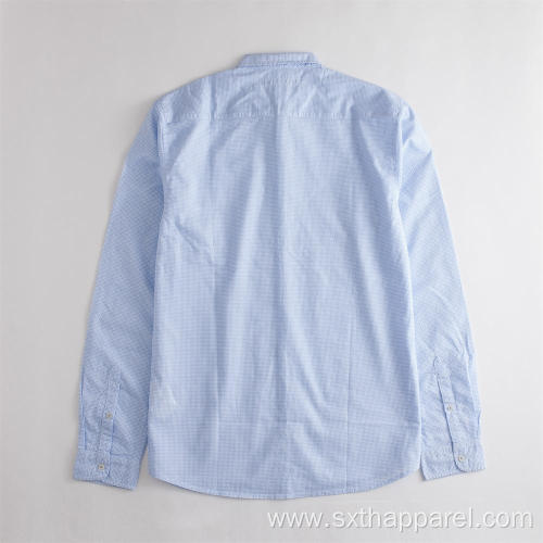 Men's Long Sleeve Dobby Elegant Casual Shirt